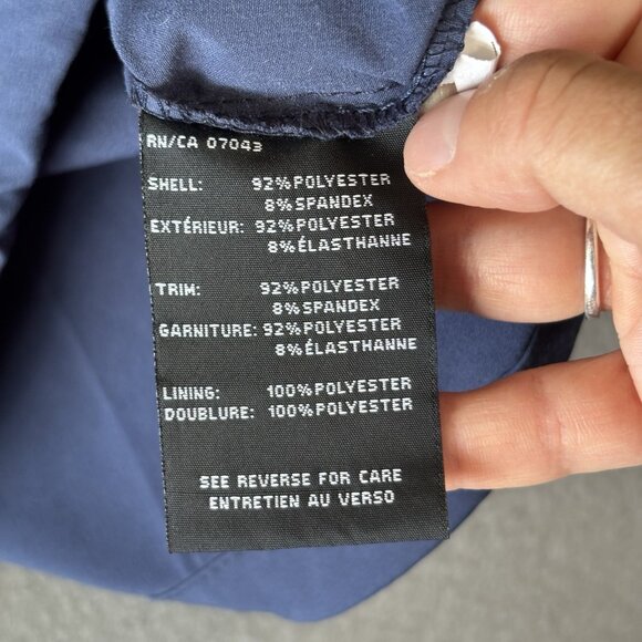 New Balance Lightweight Windbreaker Mens S Jogging Jacket Navy Running Hooded - Picture 14 of 16